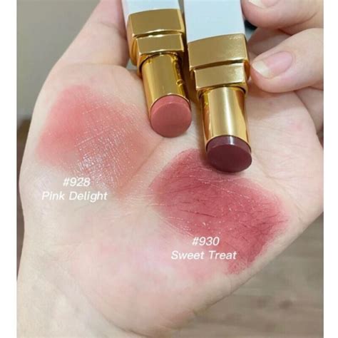 chanel rouge coco baumé in 928 pink delight|Chanel lip balm color chart.